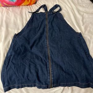 Jean overall dress
